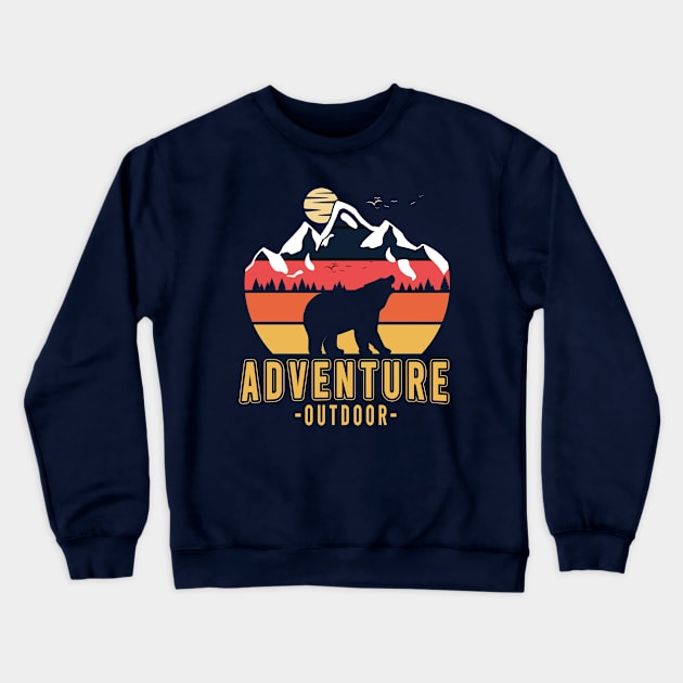 Adventure Outdoor Crewneck Sweatshirt by RKP'sTees